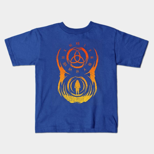 GRADIENT OUROBOROS Kids T-Shirt by Vikinoko Micro Photography